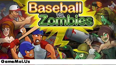 game baseball vs zombies, game dung bong danh zombie, doi bong baseball chien dau zombie,